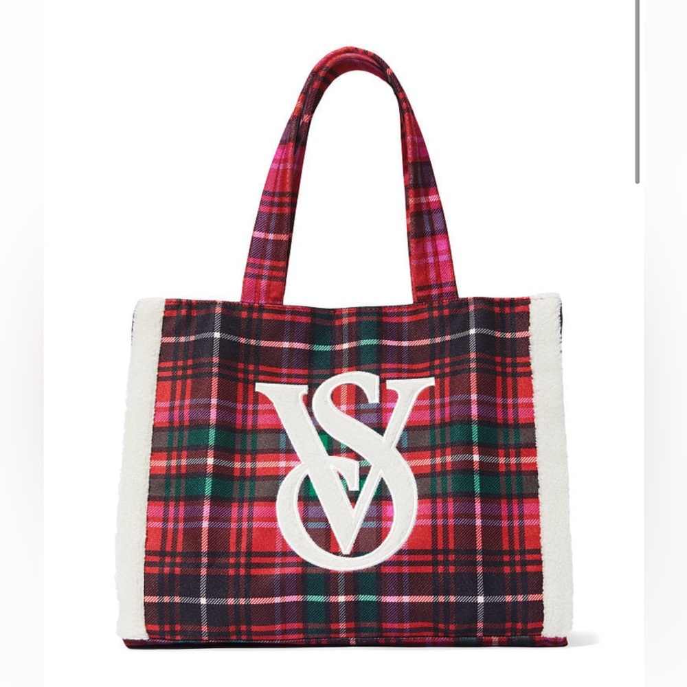 Victoria Secret Plaid tote Brand New